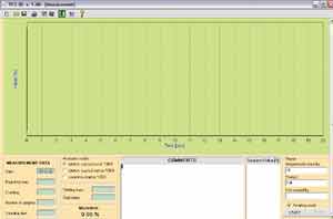 Software della bilancia per farmacia con diagramma del processo (x-t).