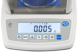 Display della bilancia da laboratorio PCE-HB 200 
