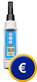 Misuratore di umidit relativa multifunzionale PCE-THB 38: Misuratore per la captazione della temperatura, umidit e pressione atmosferica.