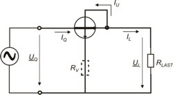 Immagine della connessione di un misuratore di potenza.