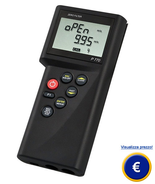 Anemometro per aria e acqua P-770-M.