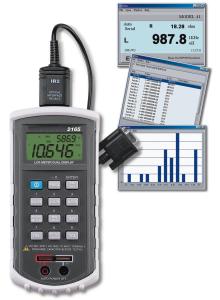 Capacimetro PKT-2165 con software e cavo dati.