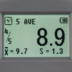 Display del durometro PCE-DDA 10