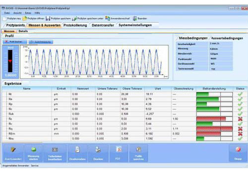 Software del rugosimetro