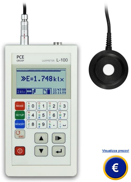 Luxmetro PCE-L 100 sullo shop online