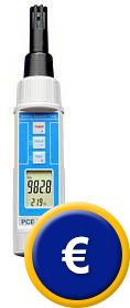 Manometro multifunzionale PCE-THB 38: Misuratore per la captazione della temperatura, umidit e pressione atmosferica.