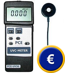 Misuratore di raggi UVC PCE-UV36 sullo shop online