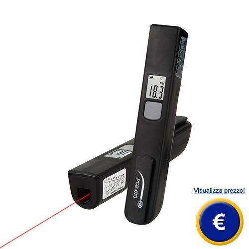 Termometro a infrarossi portatile PCE-670 sullo shop online