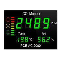 Allarme del misuratore di CO2