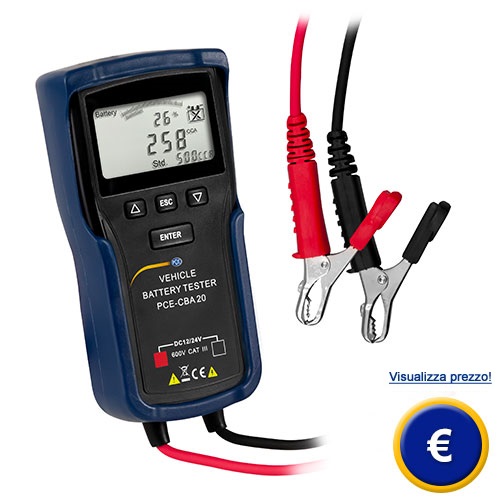 Tester per batterie dei veicoli PCE-CBA 20