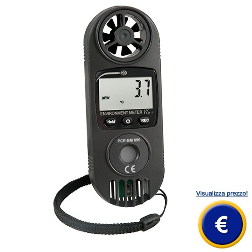 Misuratore climatologico PCE-EM 890 sullo shop online