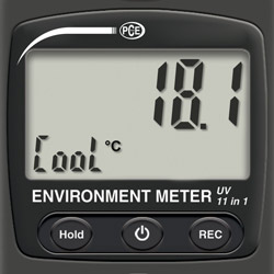 Display del misuratore climatologico