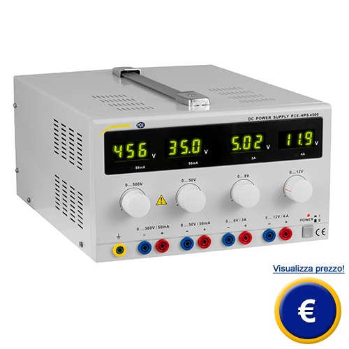 Alimentatore da laboratorio PCE-HPS 4500 sullo shop online