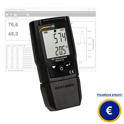 Datalogger per temperatura e umidità PCE-HT 72