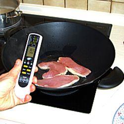 Uso del termometro poer la cottura della carne