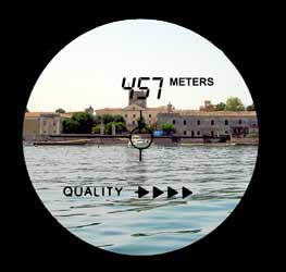 Non importa quale oggetto si vuole misurare perché con questo distanziometro si può misurare senza problemi fino a una distanza di 800 m