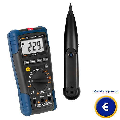 Multimetro e tester per LAN/PHONE/TONE PCE-LT 12 sullo shop online