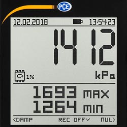 Display del misuratore di pressione relativa