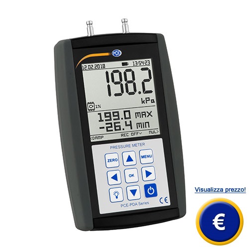Manometro per pressione differenziale della serie PCE-PDA sullo shop online