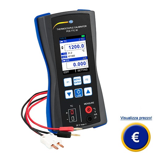 Calibratore per termocoppie PCE-TTC 30 sullo shop online
