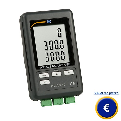 Registratore dati per tensione elettrica PCE-VR 10 sullo shop online
