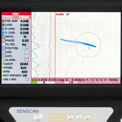 Per ottenere un'ottima valutazione delle misure con il rilevatore di difetti viene utilizzato un display di alta qualit