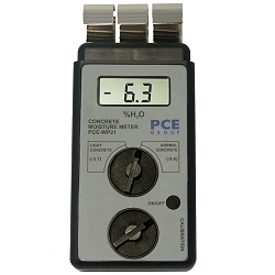 Rivelatore di umidità da costruzione PCE-WP21 per determinare l'umidità del cemento.
