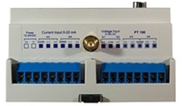Qui si vedono le differenti connessioni del segnalatore di eventi via SMS R-Com