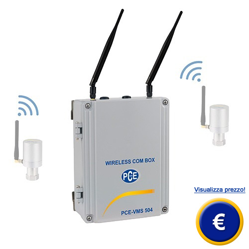 Sistema wireless di rilevazione delle vibrazioni PCE-VMS 504 sullo shop online