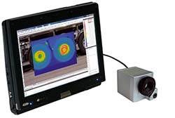 Termocamera PCE-PI-200/230 collegata a un Tablet-PC
