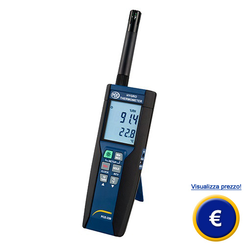 Termoigrometro di precisione PCE-330 sullo shop online