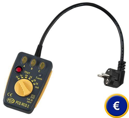 Tester FI/RCD PCE-RCD 2