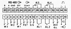 diagramma di connessione dell'installazione-misuratore di potenza