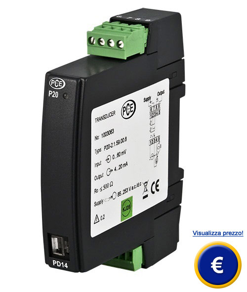 Trasmettitore di temperatura PCE-P20 sullo shop online