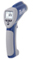 Tester di temperatura: tester infrarosso con raggio laser rosso e grande precisione (±1,5 %) per misurazione di temperature superficiali senza contatto.